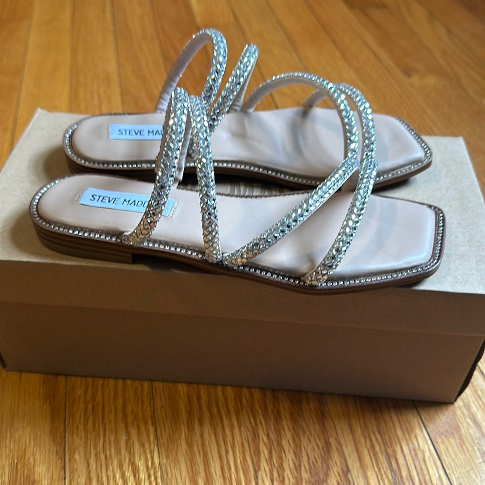 Steve Madden crystal sandals